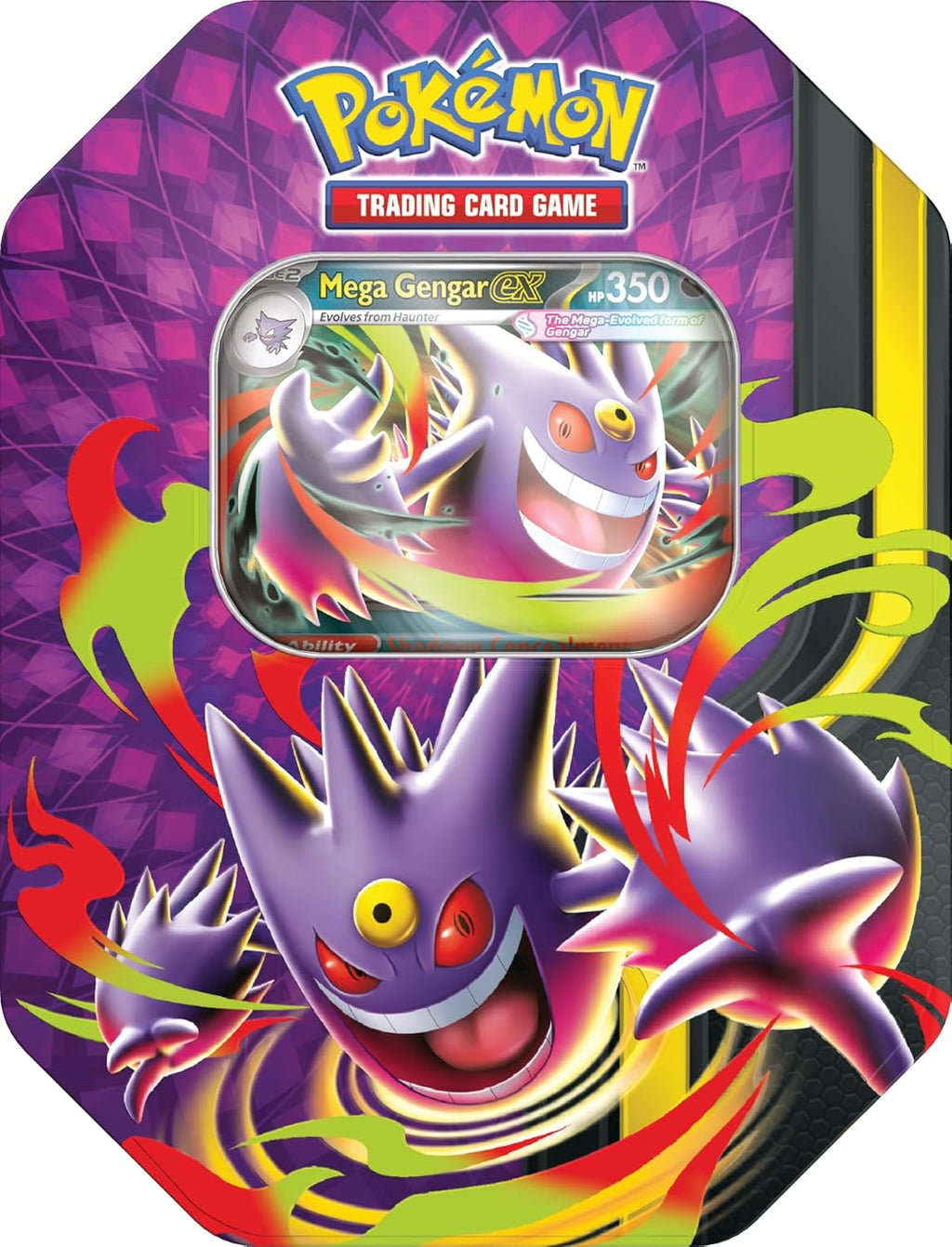 Pokémon TCG: Mega Moonlit Tin - Mega Gengar ex