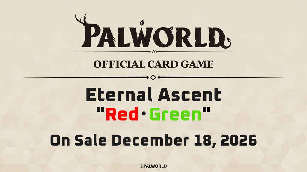 Palworld TCG TD03 Eternal Ascent Red·Green trial deck, official Bushiroad announcement art, English edition